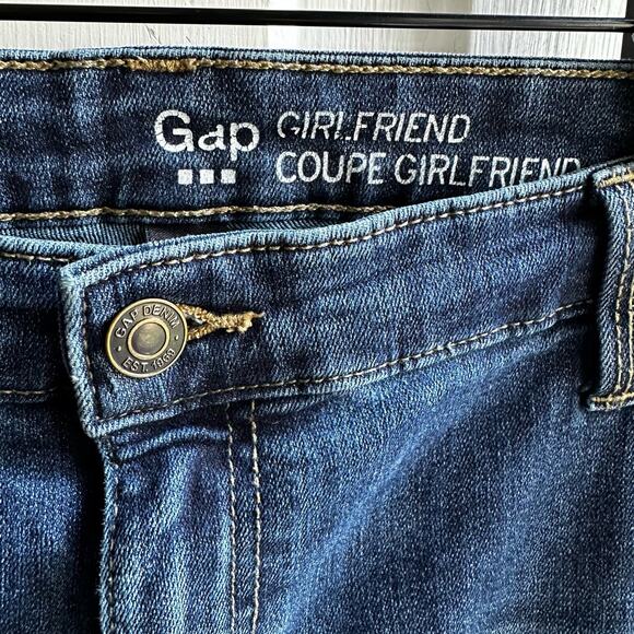 GAP Girlfriend Jeans Dark Indigo - Picture 5 of 9